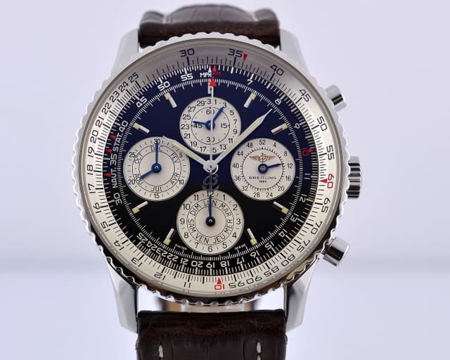Breitling Navitimer Chronograph 4 Year Calendar (1461/52) SS Black Dial 41.5MM