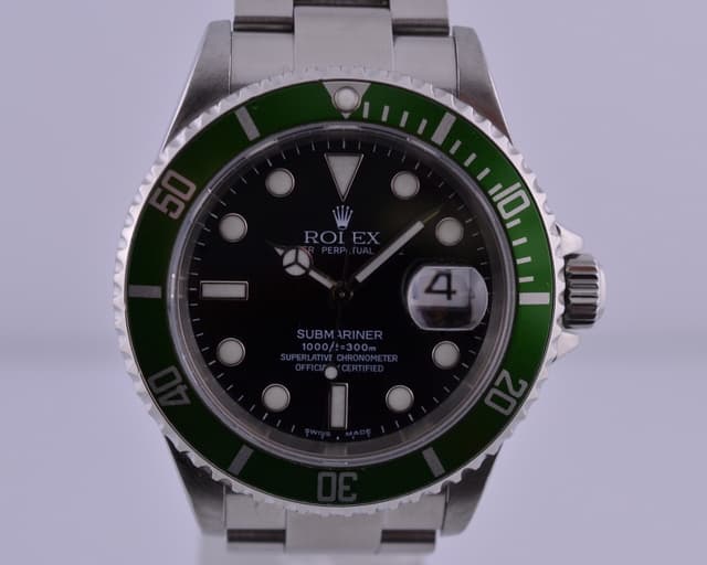 Rolex Submariner 50th Aniversary SS Green Bezel F Series (2003) 40MM