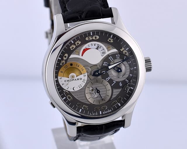 Chopard L.U.C Tech Regulator GMT SS Silver / Grey Dial 39.5MM