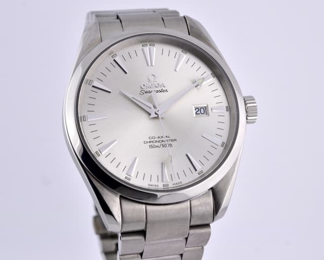 Omega Aqua Terra Co-Axial Large Silver Dial SS/SS 42MM