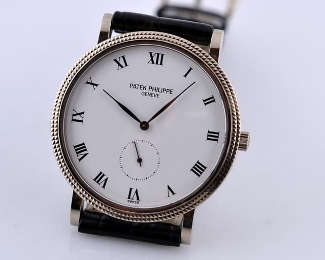 Patek Philippe Calatrava White Roman Dial Manual Wind 33MM