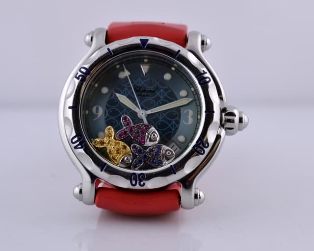 Chopard Happy Fish SS / Red Rubber 38MM