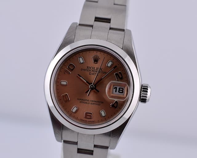 Rolex Ladies Oyster Date Pink Dial SS/SS F Series (2003 3/4)