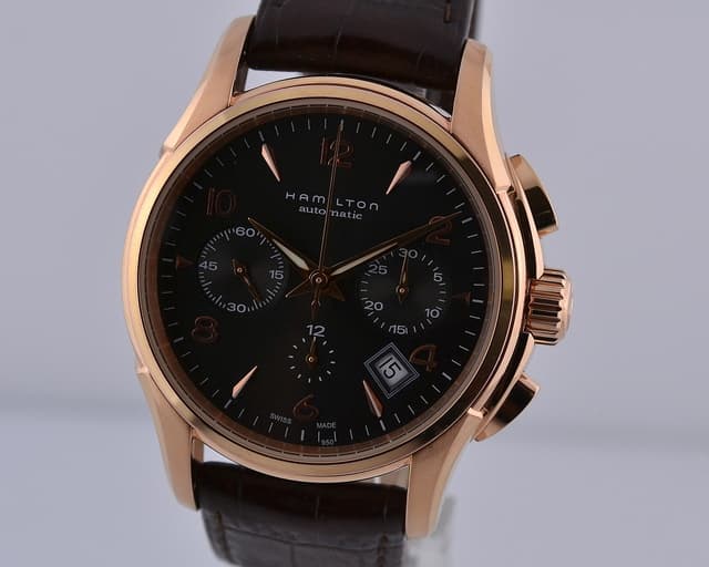 Hamilton Jazzmaster Automatic Chronograph Rose Gold PVD 42 mm