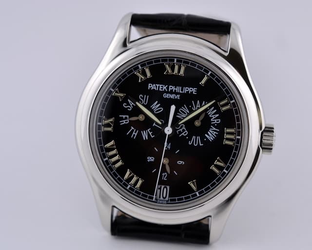 Patek Philippe Annual Calendar Black Dial Platinum 36MM