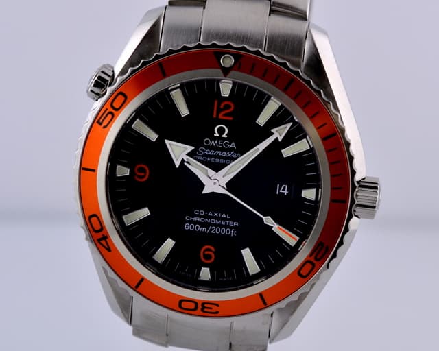 Omega Seamaster Planet Ocean Co-Axial XL Orange Bezel 45.5MM