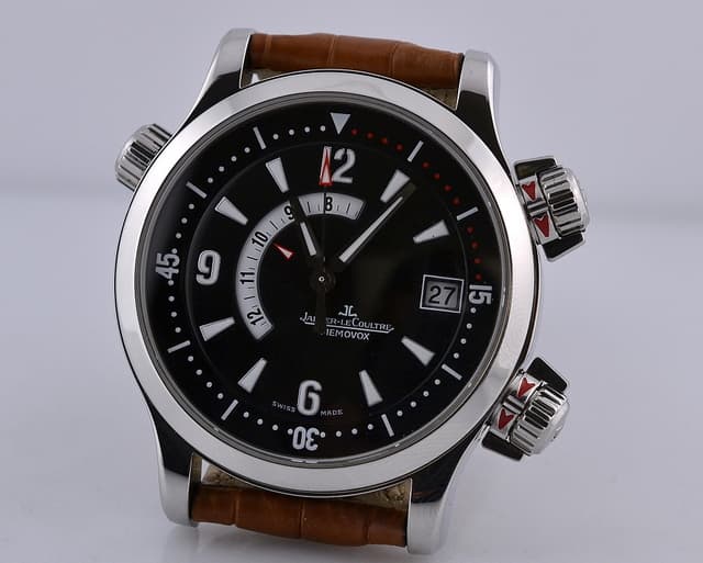 Jaeger LeCoultre Master Compressor Memovox SS Black Dial 41.5MM