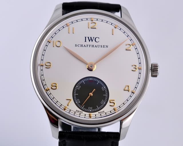 IWC Portuguese Manual Hand Wound Silver Dial 44MM