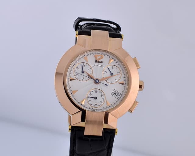 Concord La Scala Chronograph 18K Rose Gold Quartz 38MM