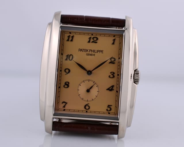 Patek Philippe Gondolo 18K White Gold Rose Dial Manual Wind