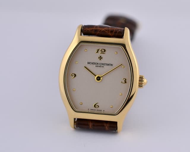 Vacheron Constantin Ladies Les Esentielles Tonneau 18K Yellow Gold