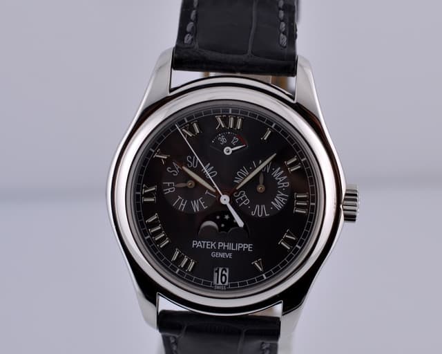 Patek Philippe Annual Calendar Power Reserve Grey Dial Platinum 37MM
