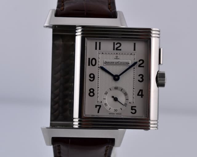 Jaeger LeCoultre Reverso Duo SS / Alligator 
