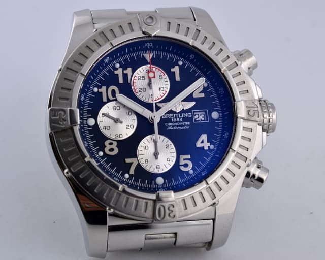 Breitling Aeromarine Super Avenger SS / SS Blue Dial