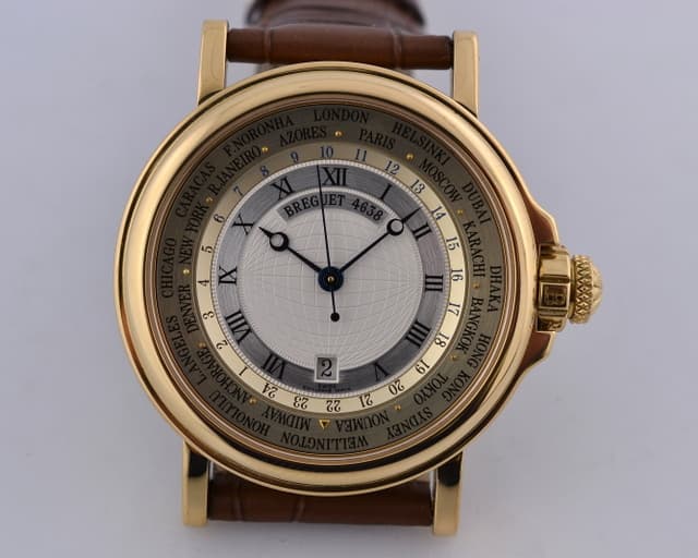 Breguet Marine Hora Mundi 18K Yellow Gold 38MM