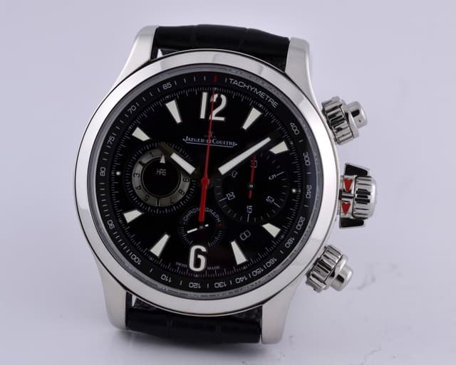 Jaeger LeCoultre Master Compressor Chronograph 2 Black Dial SS 41.5MM



