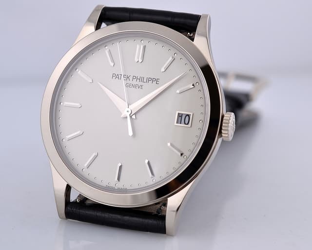 Patek Philippe Calatrava 18K White Gold Silver Dial 38MM