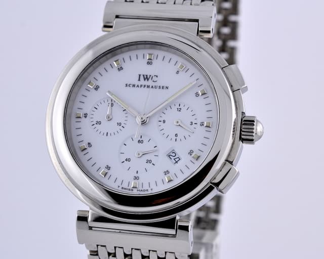 IWC Da Vinci SL Chrono White Dial SS/SS 37MM