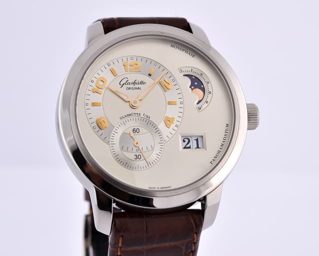 Glashutte Original PanoMaticLunar XL
Silver Dial 18K WG