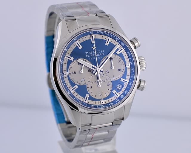 Zenith El Primero 36'000 VPH Chronograph Blue Dial 38MM
