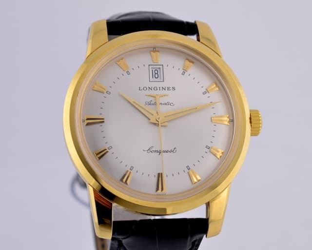 Longines Conquest Heritage
18K YG Silver Dial 