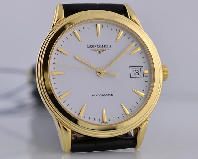 Longines Flagship Classic Automatic White Dial 
18K Yellow Gold 35.6MM




