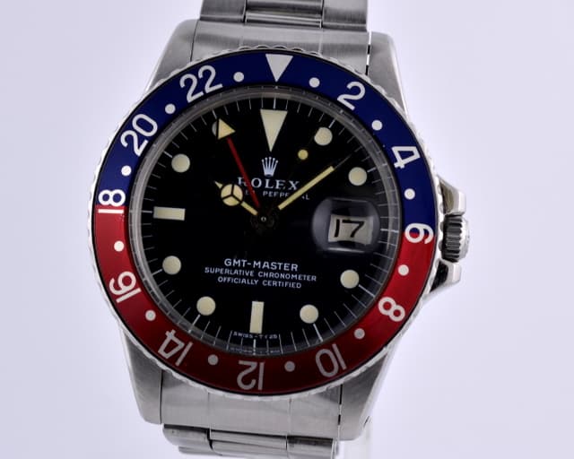 Rolex GMT Master Blue / Red "Pepsi" Bezel Circa 1971