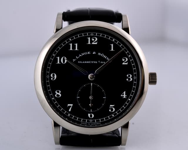 A. Lange and Sohne 1815 Black Dial 18K White Gold 36MM