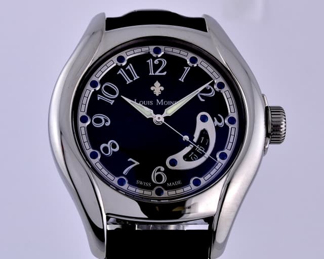 Louis Moinet Datascope SS Black Dial Arabic Numerals Limited 45MM