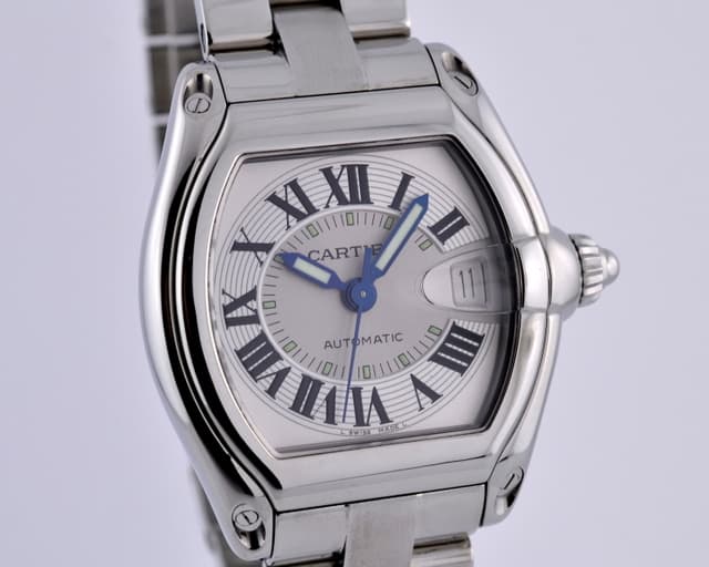 Cartier Roadster Mid-Size SS/SS
Silver Dial