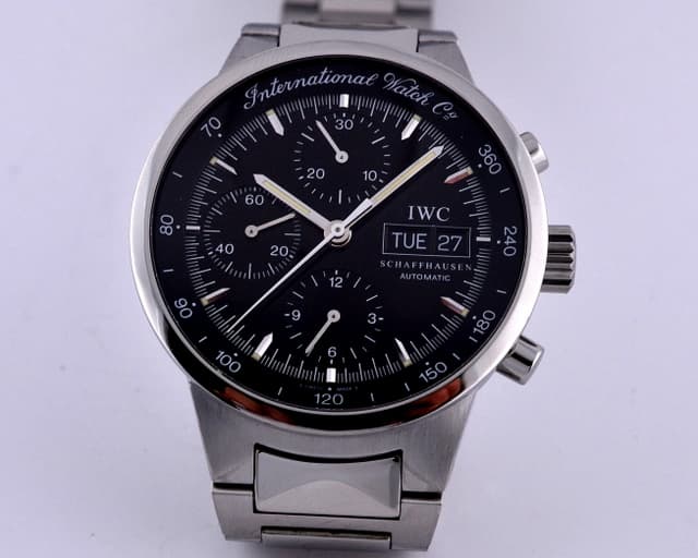 IWC GST Chronograph SS/SS Black Dial 