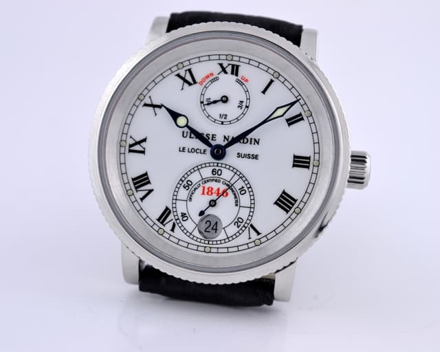 Ulysse Nardin Marine Chronometer 1846 SS White Dial 35MM
