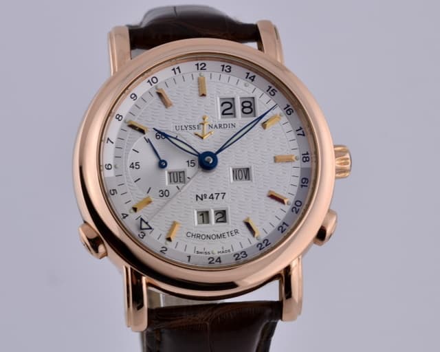 Ulysse Nardin Ludwig Perpetual Calendar GMT Silver Dial 18K Rose Gold
40MM