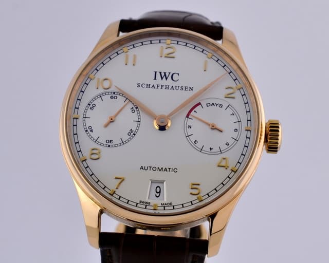 IWC Portuguese 7 Day Automatic 18K Rose Gold 42MM