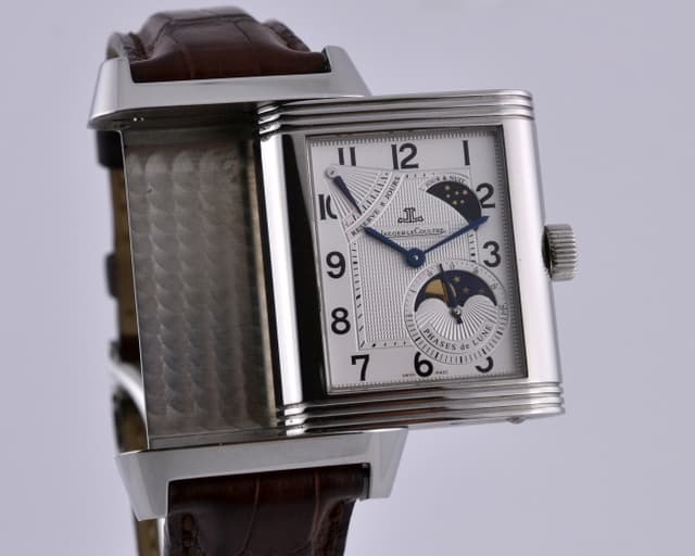 Jaeger LeCoultre Reverso Grande Sun Moon 8 Day SS Deployant 
