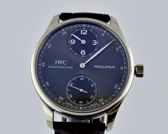 IWC Portuguese Regulator 18K White Gold Grey Dial 43MM