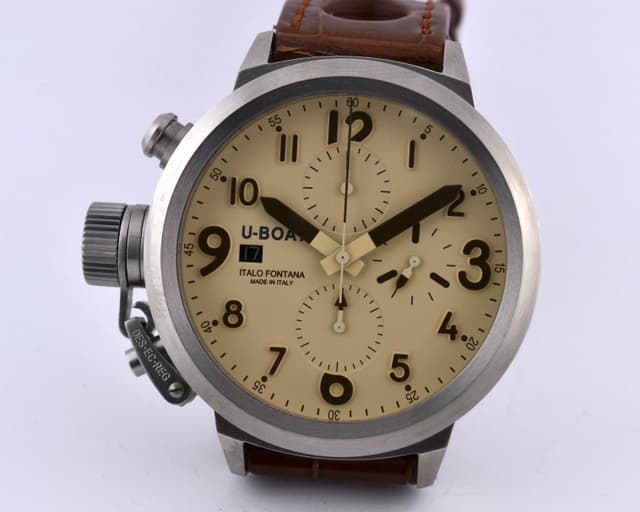 U-Boat Flightdeck 45 CAS BE SS Beige Dial 50MM
