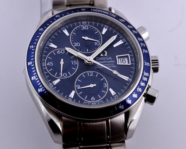 Omega Speedmaster Chronograph Blue Dial SS / SS