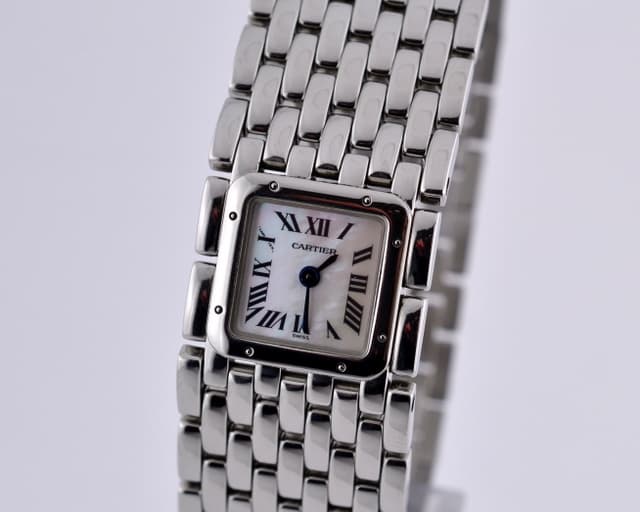 Cartier Panthere Ruban SS MOP Dial