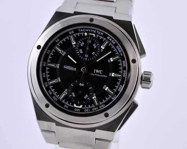 IWC Ingenieur Chronograph SS / SS Black Dial 