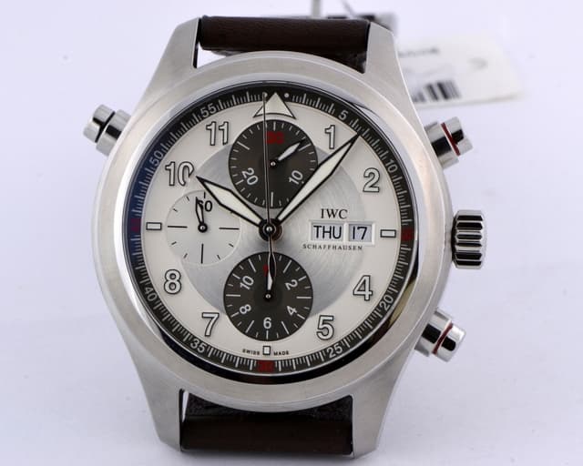IWC Pilot Spitfire Double Chronograph SS NEW