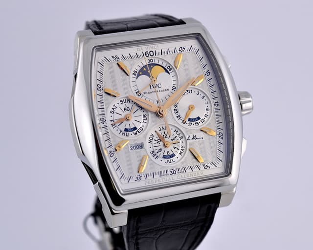 IWC Da Vinci Kurt Klaus Perpetual Calendar Chronograph SS 