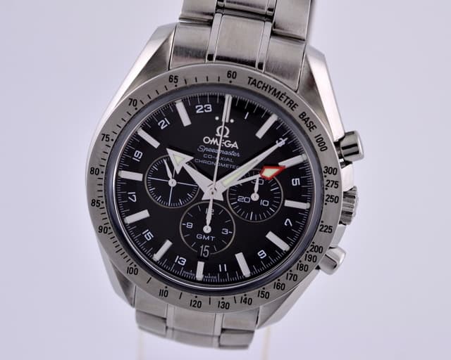 Omega Speedmaster Broad Arrow GMT SS / SS 