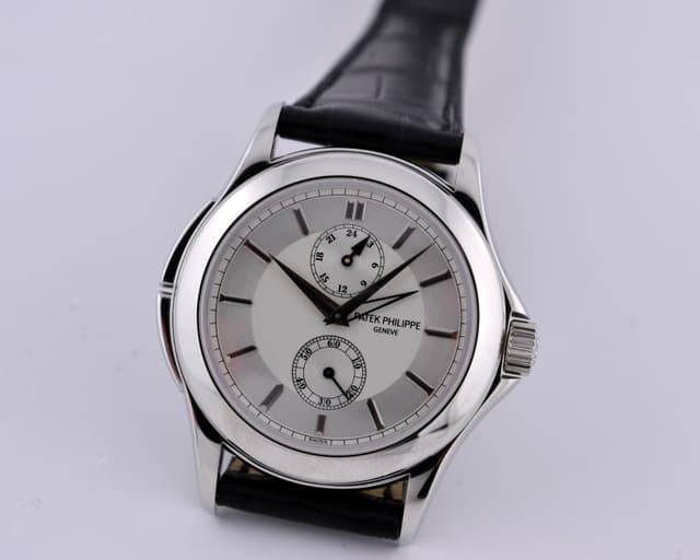 Patek Philippe Travel Time Silver Dial Platinum 