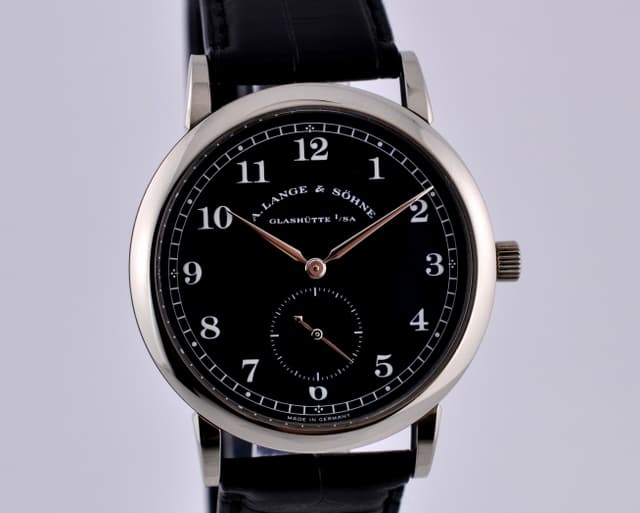 A. Lange and Sohne 1815 Black Dial 18K White Gold 