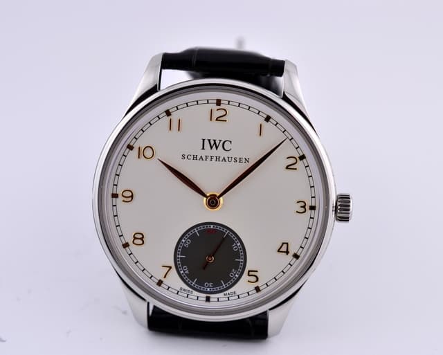 IWC Portuguese Manual Hand Wound Silver Dial