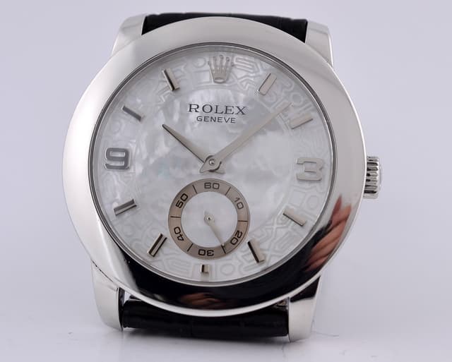 Rolex Cellinium Platinum MOP 