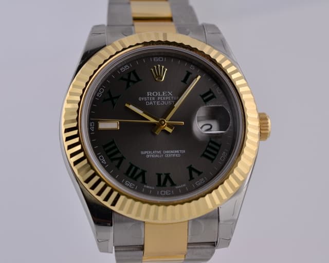 Rolex Datejust II 18K / SS Grey Dial UNWORN