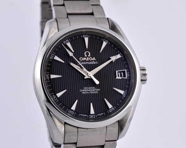 Omega Aqua Terra Co-Axial Chronometer Grey Dial SS/SS 38.5MM