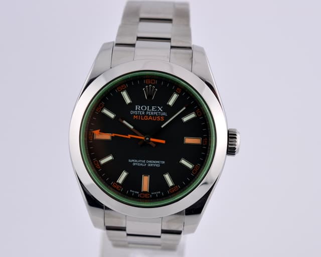 Rolex Milgauss Green Crystal Anniversary 